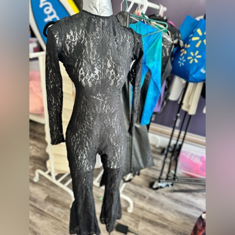 Custom Black Lace Women One Piece